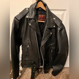 Motorcycle Leather Jacket for Harley Riders